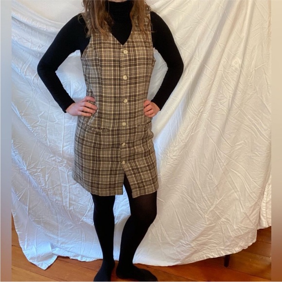 Vintage Gap Plaid Button Up Dress - Picture 7 of 7
